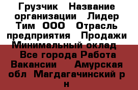 Грузчик › Название организации ­ Лидер Тим, ООО › Отрасль предприятия ­ Продажи › Минимальный оклад ­ 1 - Все города Работа » Вакансии   . Амурская обл.,Магдагачинский р-н